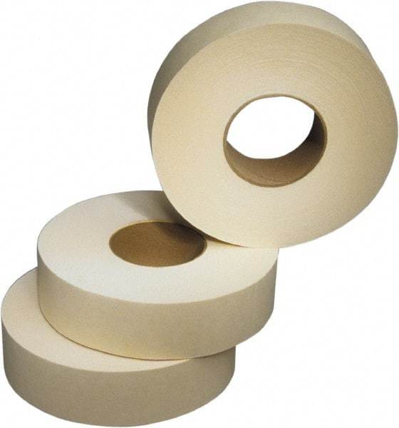 Ability One - 3" x 120 Yd Beige Rubber Adhesive Packaging Tape - Paper Backing, 2.2 mil Thick, Series Industrial Grade - Best Tool & Supply