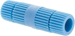 Value Collection - 16 to 14 AWG Compatible, Nylon Fully Insulated, Crimp-On Butt Splice Terminal - 2 Wire Entries, Brass Contacts, Blue - Best Tool & Supply