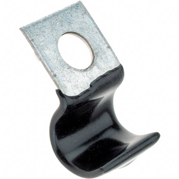 Value Collection - 3/8" Bundle Diam, 1/4" Hole, Steel Clamp - 3/8" Wide, Black - Best Tool & Supply