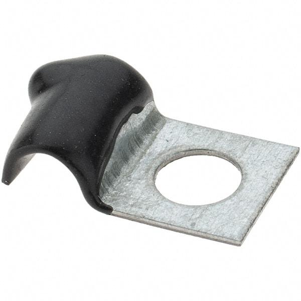 Value Collection - 3/16" Bundle Diam, 1/4" Hole, Steel Clamp - 1/2" Wide, Black - Best Tool & Supply