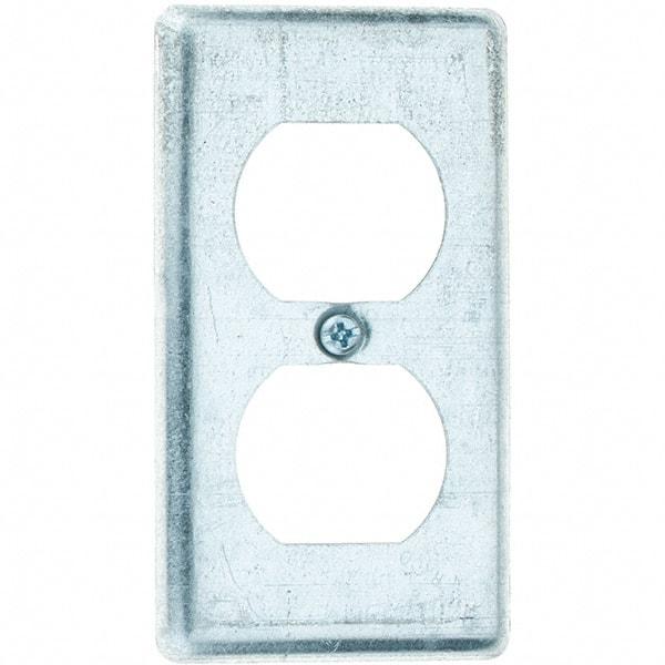 Value Collection - Electrical Outlet Box Steel Box Cover - Best Tool & Supply