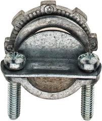 Value Collection - 1/2" Trade, Die Cast Zinc Squeeze Clamp Straight Conduit Connector - Best Tool & Supply