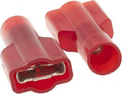 Value Collection - 22 to 18 AWG, Nylon, Fully Insulated, Female Wire Disconnect - 1/4" Wide Tab - Best Tool & Supply