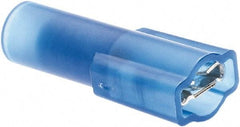 Value Collection - 16 to 14 AWG, Nylon, Fully Insulated, Female Wire Disconnect - 3/16" Wide Tab, Blue, CSA Certified, UL Listed - Best Tool & Supply