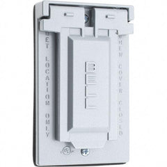 Value Collection - Electrical Outlet Box Stainless Steel GFCI Receptacle Cover - Includes Sealing Gasket - Best Tool & Supply