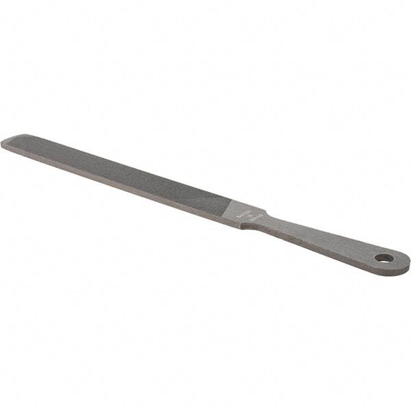 Value Collection - 8" Long, Hand American-Pattern File - Single, Double Cut, 3/16" Overall Thickness, Handle - Best Tool & Supply