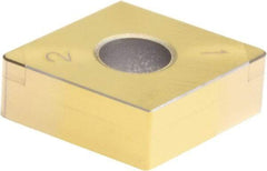 Sumitomo - 2NC-CNGA433 Grade BNC300 PCBN Turning Insert - TiN Finish, 80° Diamond, 1/2" Inscr Circle, 3/16" Thick, 3/64" Corner Radius - Best Tool & Supply