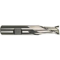 1/2 Dia. x 3 Overall Length 2-Flute Square End M-42 Cobalt SE End Mill-Round Shank-Center Cut-Uncoated - Best Tool & Supply