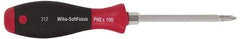 Wiha - #1, 6-11/16" OAL, Demolition Phillips Screwdriver - Hex Shank, Ergonomic Handle - Best Tool & Supply