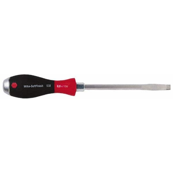 Wiha - 5/16" Blade Width, Standard Slotted Screwdriver - Exact Industrial Supply