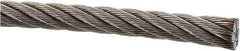 Value Collection - 1' Long, 3/8" Diam, Aircraft Cable - 11,000 Lb Breaking Strength, Material Grade 316, 7 x 19 Strand Core - Best Tool & Supply