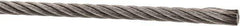 Value Collection - 1' Long, 1/8" Diam, Aircraft Cable - 1,780 Lb Breaking Strength, Material Grade 316, 7 x 19 Strand Core - Best Tool & Supply