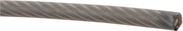 Loos & Co. - 3/8" x 1/4" Diam, Aircraft Cable - 6,400 Lb Breaking Strength, Material Grade 304 Stainless, 7 x 19 Strand Core, Nylon Coating - Best Tool & Supply