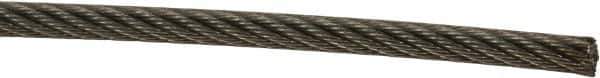 Loos & Co. - 1/8" x 3/32" Diam, Aircraft Cable - 920 Lb Breaking Strength, Material Grade Carbon Steel, 7 x 7 Strand Core, Nylon Coating - Best Tool & Supply