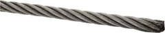 Loos & Co. - 3/16" Diam, Galvanized Steel Wire Rope - 4,200 Lb Breaking Strength, Material Grade Carbon Steel, 7 x 19 Strand Core - Best Tool & Supply