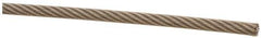 Loos & Co. - 1/8" x 3/32" Diam, Aircraft Cable - 920 Lb Breaking Strength, Material Grade 304 Stainless, 7 x 7 Strand Core, Nylon Coating - Best Tool & Supply