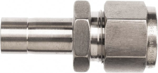 Brennan - 3/8" Tube OD Stainless Steel Compression Tube Reducer - Best Tool & Supply