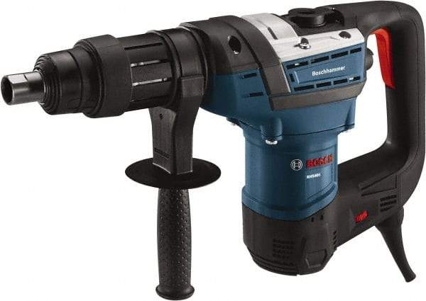 Bosch - 120 Volt 1-9/16" Keyless Chuck Electric Rotary Hammer - 0 to 3,600 BPM, 0 to 350 RPM - Best Tool & Supply