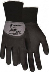 MCR Safety - Size S (7) Nitrile Coated Nylon/Spandex Work Gloves - Fully Coated, Paired - Best Tool & Supply