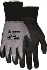 MCR Safety - Size XS (6) Nitrile Coated Nylon/Spandex Work Gloves - Fully Coated, Paired - Best Tool & Supply