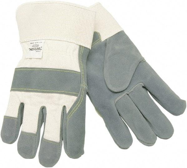 MCR Safety - Size M (8) Leather Work Gloves - Uncoated, Paired - Best Tool & Supply