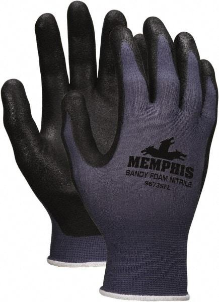 MCR Safety - Size XS (6) Nitrile Coated Nitrile Work Gloves - Palm & Fingers Coated, Paired - Best Tool & Supply