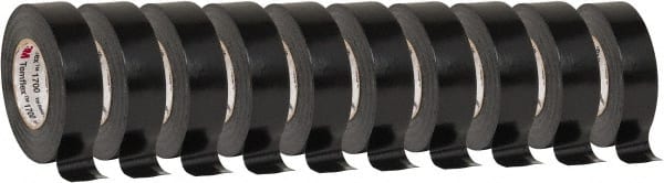 3M - 3/4" x 60' x 7 mil Black Polyester Film Electrical Tape - Exact Industrial Supply