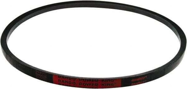 Bando - Section B, 21/32" Wide, 81" Outside Length, V-Belt - Rubber Compound, Black, Classic, No. B78 - Best Tool & Supply