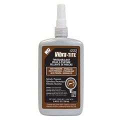 Vibra-Tite - 250 mL Bottle, Brown, Hydraulic - High Pressure Thread Sealant - Best Tool & Supply