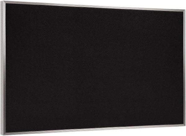 Ghent - 36" Wide x 24" High Open Cork Bulletin Board - Rubber, Black - Best Tool & Supply