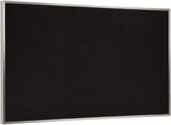 Ghent - 46-1/2" Wide x 36" High Open Cork Bulletin Board - Rubber, Black - Best Tool & Supply