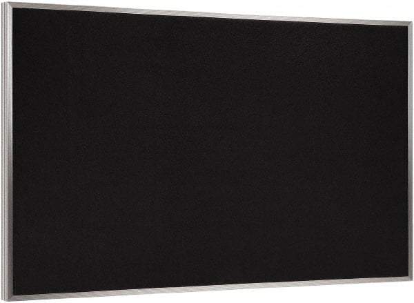 Ghent - 72-1/2" Wide x 48-1/2" High Open Cork Bulletin Board - Rubber, Black - Best Tool & Supply