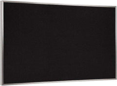 Ghent - 72-1/2" Wide x 48-1/2" High Open Cork Bulletin Board - Rubber, Black - Best Tool & Supply