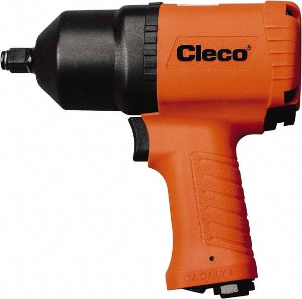 Cleco - 3/8" Drive, 10,000 RPM, 450 Ft/Lb Torque Impact Wrench - Pistol Grip Handle, 1,600 IPM, 40.5 CFM, 90 psi, 1/4" NPT Inlet - Best Tool & Supply