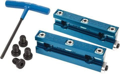 Kurt - 0.63" Jaw Width, Quick Change Jaw System, Vise Jaw Set - Aluminum Alloy, Bolt On, Soft Jaws - Best Tool & Supply