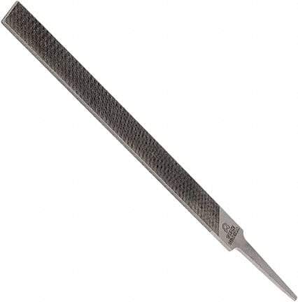 Anglo American - 10" Long, Smooth Cut, Mill American-Pattern File - Single Cut, 0.16" Overall Thickness, Tang - Best Tool & Supply