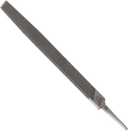 Anglo American - 14" Long, Smooth Cut, Flat American-Pattern File - Double Cut, 0.3" Overall Thickness, Tang - Best Tool & Supply