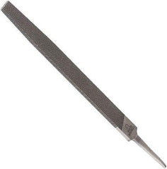 Anglo American - 14" Long, Second Cut, Triangle American-Pattern File - Double Cut, 1.02" Overall Thickness, Tang - Best Tool & Supply