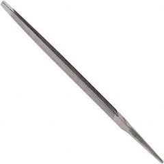 Anglo American - 6" Long, Bastard Cut, Taper American-Pattern File - Single Cut, 0.28" Overall Thickness, Tang - Best Tool & Supply