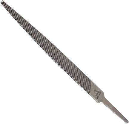 Anglo American - 8" Long, Smooth Cut, Warding American-Pattern File - Double Cut, 0.1" Overall Thickness, Tang - Best Tool & Supply