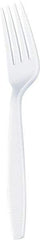 Dixie - Dixie Plastic Tableware, Heavyweight Forks - White - Best Tool & Supply