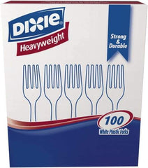 Dixie - Dixie Plastic Tableware, Heavyweight Forks - White - Best Tool & Supply