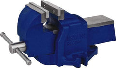 Irwin - 3" Jaw Width, 3-3/4" Opening Capacity, 1-7/8" Throat Depth, Steel Stationary Bench Vise - Bolt Down Base Attachment - Best Tool & Supply