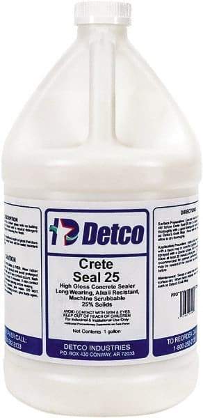 Detco - 1 Gal Bottle Glossy Clear Sealer - 400 Sq Ft/Gal Coverage, <100 g/L g/L VOC Content - Best Tool & Supply