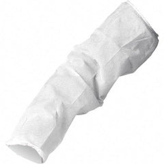 KleenGuard - Size Universal, White Polypropylene Disposable Sleeve - 18" Long Sleeve, Elastic Straps at Top - Best Tool & Supply