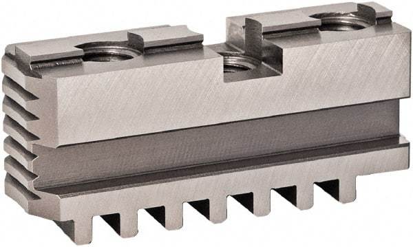 Bison - 19.68" Max Chuck Diam Compatibility, Steel Tongue & Groove Hard Lathe Master Jaws - 0 Steps - Best Tool & Supply