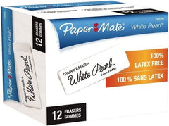 Paper Mate - Rectangle Rubber Eraser - White - Best Tool & Supply