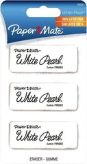 Paper Mate - Rectangle Rubber Eraser - White - Best Tool & Supply