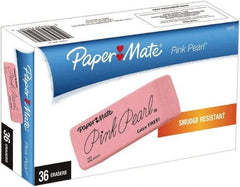 Paper Mate - Rectangle Rubber Eraser - Pink - Best Tool & Supply