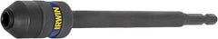 Irwin - 1/4" Drive Standard Socket Extension - 6" OAL, Black Oxide Finish - Best Tool & Supply